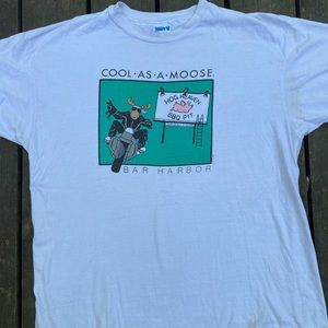 Cool as a moose bar harbor tee